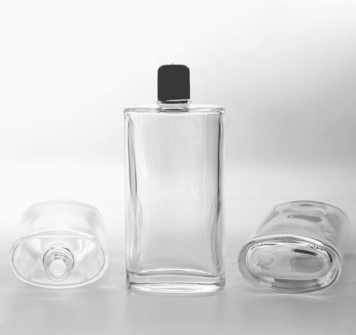 FKYY-200 * 200 Ml Şeffaf Yassı Kolonya Şişesi