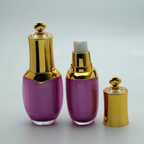 FLA-30*30 ML. MOR AKRİLİK GOLD VALF, KAPAKLI LOSYON
