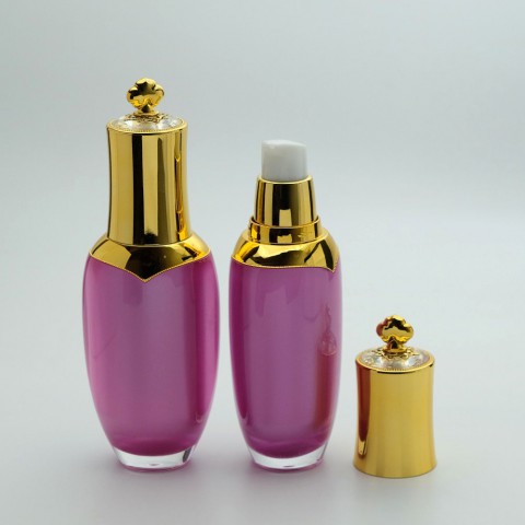 FLA-60*60 ML. MOR AKRİLİK GOLD VALF, KAPAKLI LOSYON