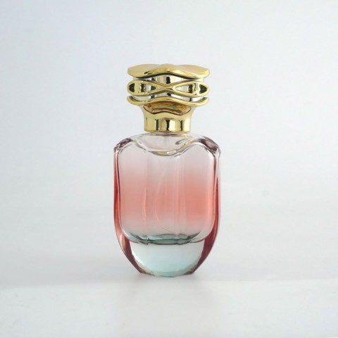 FPC-50 * 50 ML GÜL KAPAKLI ÇİFT RENKLİ ÖZEL PARFÜM ŞİŞESİ