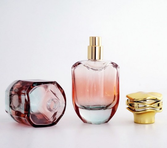 FPC-50 * 50 ML GÜL KAPAKLI ÇİFT RENKLİ ÖZEL PARFÜM ŞİŞESİ