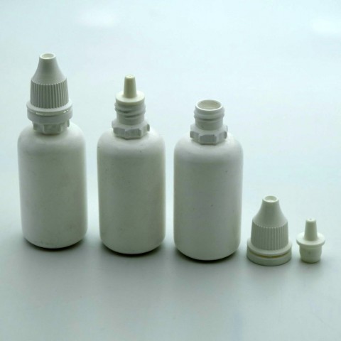 FMP-30 * 30 ML BEYAZ SİLİNDİR PLASTiK DAMLALIKLI