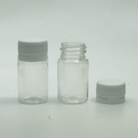 FMPE-30 * 30 ML ŞEFFAF SİLİNDİR PET 28 AĞIZ KİLİT KAPAKLI