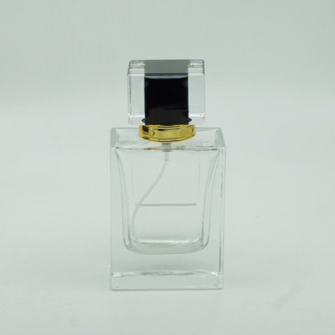 FPD-50 * 50 ml Damla Etiketli Kare Parfüm Şişesi
