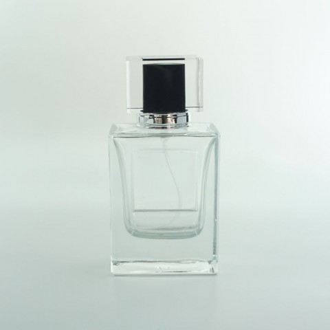 FPD-50 * 50 ml Damla Etiketli Kare Parfüm Şişesi