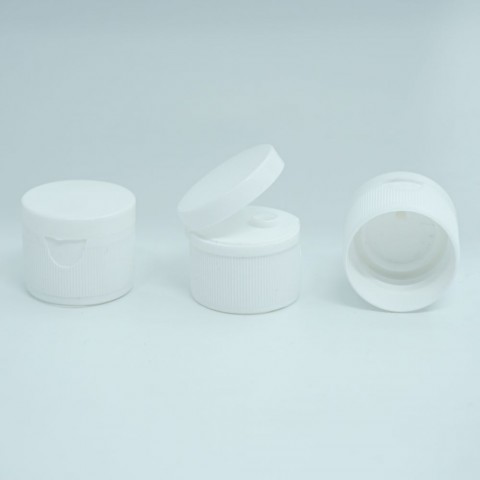 FPFK-20 * 20 ml Çevirmeli Beyaz Fliptop Plastik Kapak