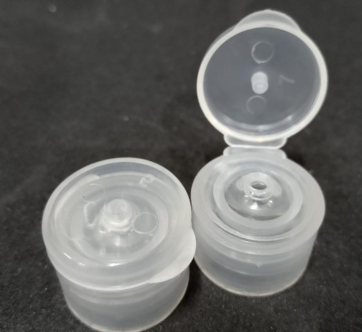 FPŞ-18 * 18/410 ml Çevirmeli Şeffaf Fliptop Plastik Kapak