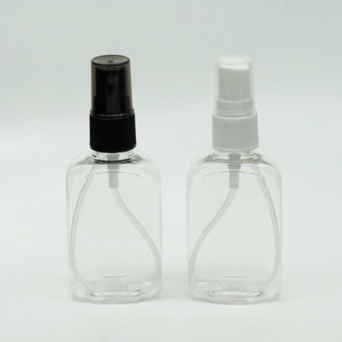FPK-50 * 50 ml Şeffaf Kare Pet 18/mm (ağız)