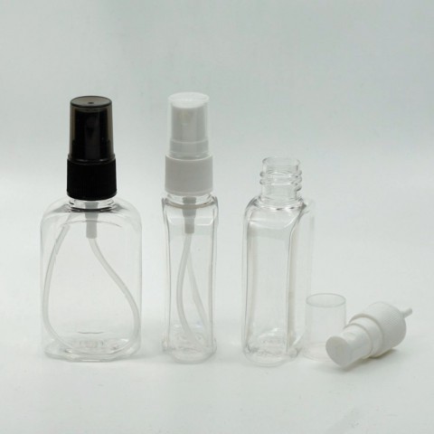 FPK-50 * 50 ml Şeffaf Kare Pet 18/mm (ağız) FPK-50 * 50 ml Şeffaf Kare Pet 18/mm (ağız)