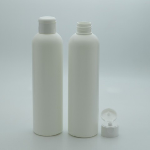 FPLS-200 * 200 ml 24/mm (ağız) Beyaz Silindir Plastik Kab