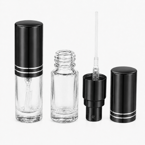 FRM-03 * 3 ML SPREY TESTER ŞİŞE, VİDALI, METAL VALF, METAL KAPAK