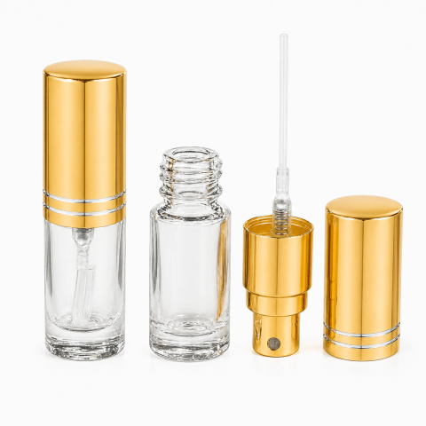 FRM-03 * 3 ML SPREY TESTER ŞİŞE, VİDALI, METAL VALF, METAL KAPAK