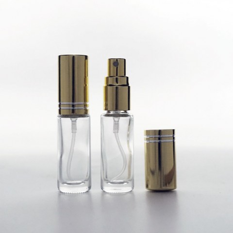 FRM-05 * 5 ML SPREY TESTER ŞİŞE, VİDALI, METAL VALF, METAL KAPAK