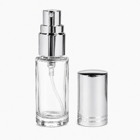FRM-05 * 5 ML SPREY TESTER ŞİŞE, VİDALI, METAL VALF, METAL KAPAK