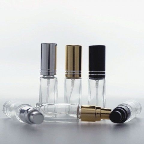 FRM-05 * 5 ML SPREY TESTER ŞİŞE, VİDALI, METAL VALF, METAL KAPAK