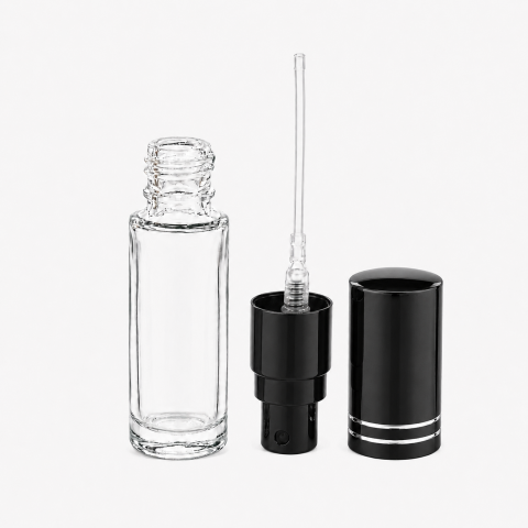 FRM-05 * 5 ML SPREY TESTER ŞİŞE, VİDALI, METAL VALF, METAL KAPAK