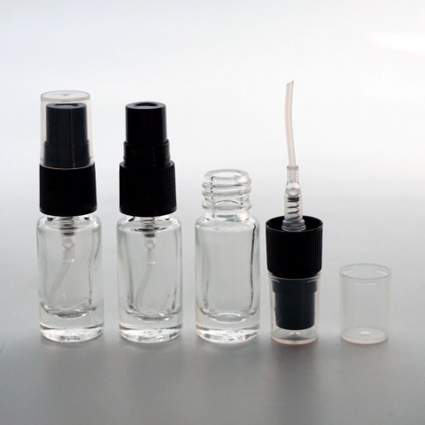 FRP-03 * 3 ML SPREY TESTER ŞİŞE, VİDALI, PLASTİK VALF, PLASTİK KAPAK