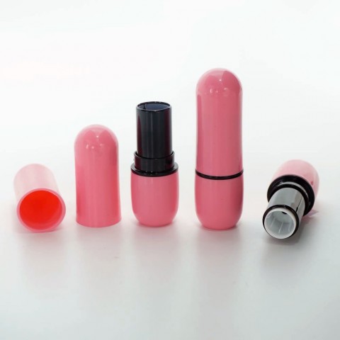 FRUJ-05 * DUDAK BALSAM PEMBE PLASTİK AMBALAJI (LİPSTİCK)