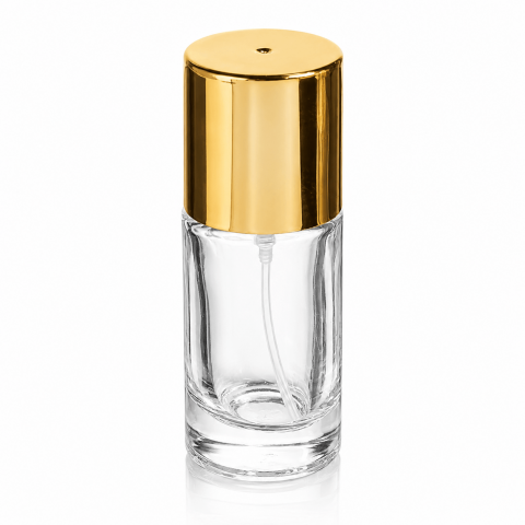 FSA-20 * 20 ml Şeffaf Silindir Parfüm Şişesi