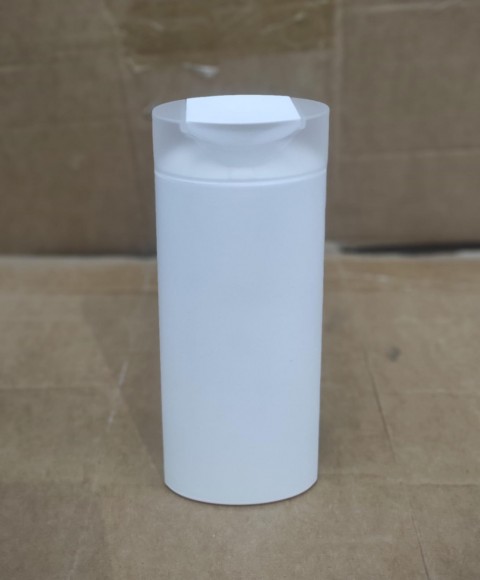 FSAG-300 * 300 ml  Şeffaf Kapaklı Beyaz Renkli Plastik Şampuan Kabı