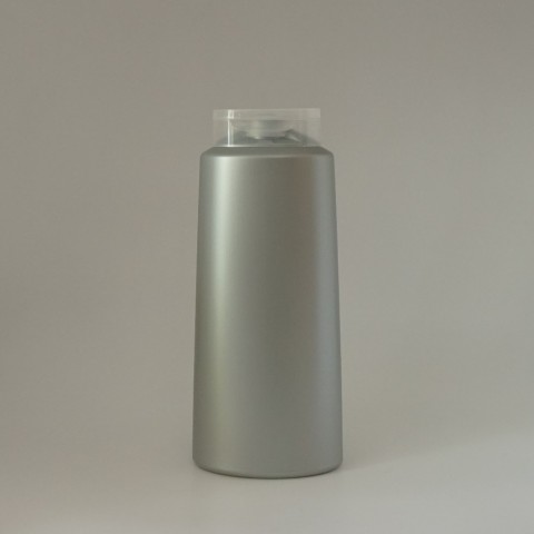 FSAG-300 * 300 ml Şeffaf Kapaklı Gri Renkli Plastik Şampuan Kabı