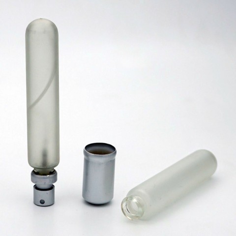 FSK-20*20 ml Buzlamalı  Silindir Sıkma Ağızlı Parfüm Şişesi