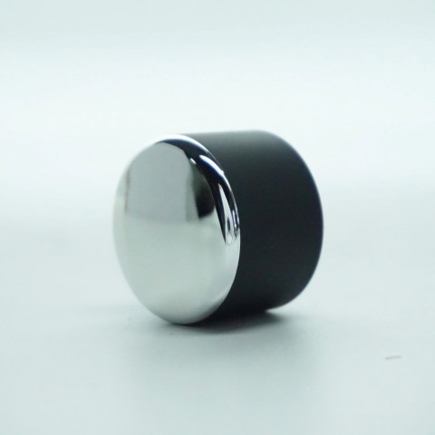 FSKBS-15 * 15 MM KOLAY KAPAMA SİYAH PLASTİK GÜMÜŞ BÜYÜK SİLİNDİR KAPAK
