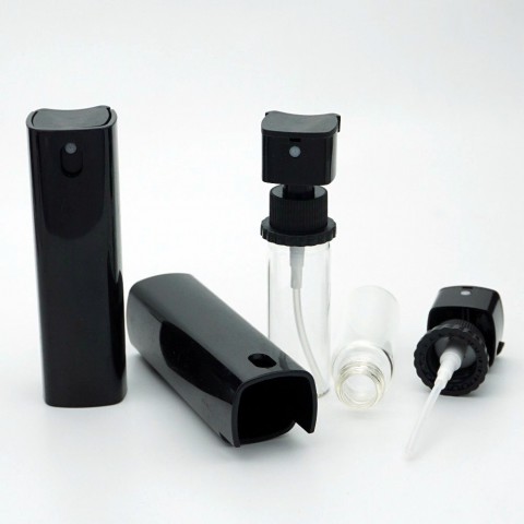 FSP-20 * 20 ml Siyah Kasalı Cam Parfüm Şişesi