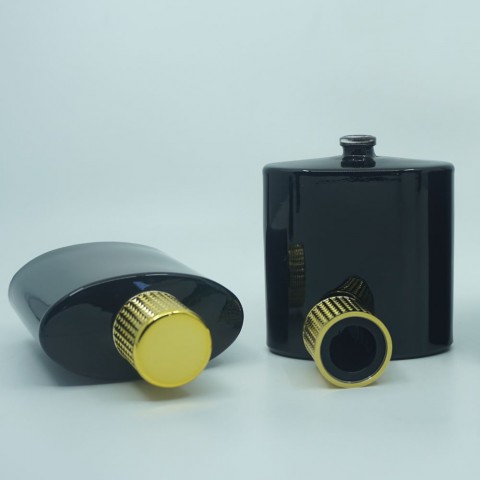 FSPB-100 * 100 ML ÖZEL SİYAH ELİPS MODEL PARFÜM ŞİŞESİ