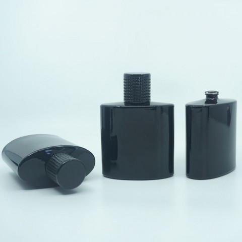 FSPB-100 * 100 ML ÖZEL SİYAH ELİPS MODEL PARFÜM ŞİŞESİ
