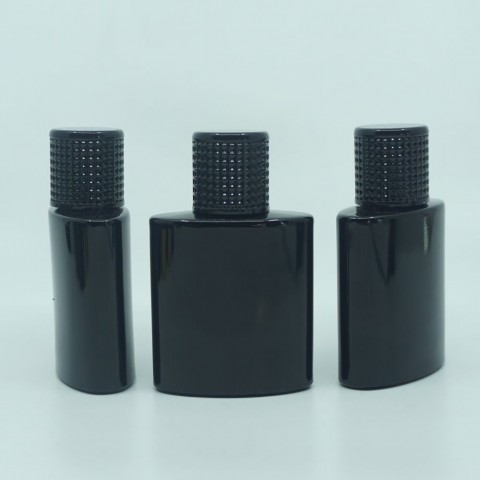 FSPB-50 * 50 ML ÖZEL SİYAH ELİPS MODEL PARFÜM ŞİŞESİ