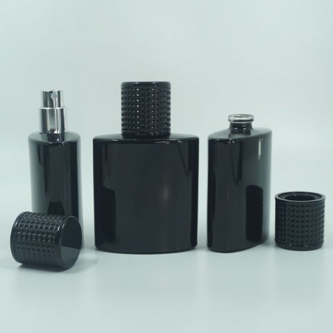 FSPB-50 * 50 ML ÖZEL SİYAH ELİPS MODEL PARFÜM ŞİŞESİ