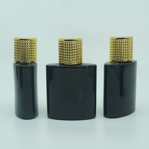 FSPB-50 * 50 ML ÖZEL SİYAH ELİPS MODEL PARFÜM ŞİŞESİ