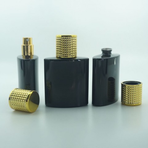 FSPB-50 * 50 ML ÖZEL SİYAH ELİPS MODEL PARFÜM ŞİŞESİ