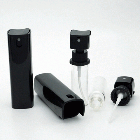 FSPİ-20 * 20 ml Siyah Kasalı Cam Parfüm Şişesi