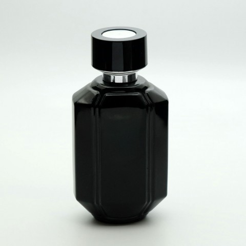 FTDK-100 * 100 ml Siyah Özel Kare Parfüm Şişesi