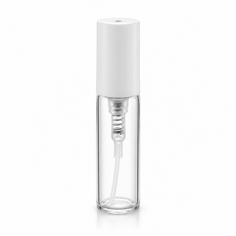 FTSK-03 * 3 Ml. Beyaz Plastik Kapaklı Spreyli Tester Cam Şişe