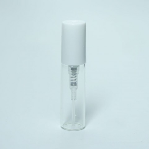FTSK-03 * 3 Ml. Beyaz Plastik Kapaklı Spreyli Tester Cam Şişe