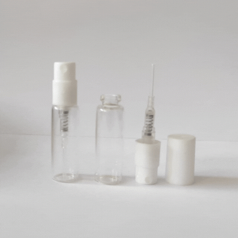 FTSK-03 * 3 Ml. Beyaz Plastik Kapaklı Spreyli Tester Cam Şişe FTSK-03 * 3 Ml. Beyaz Plastik Kapaklı Spreyli Tester Cam Şişe