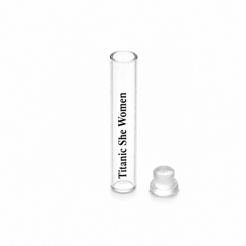 FTT-01 * 1 ml Tıpalı Cam Tester Şişesi (Baskılı)