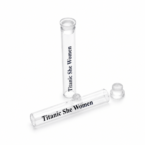 FTT-01 * 1 ml Tıpalı Cam Tester Şişesi (Baskılı)