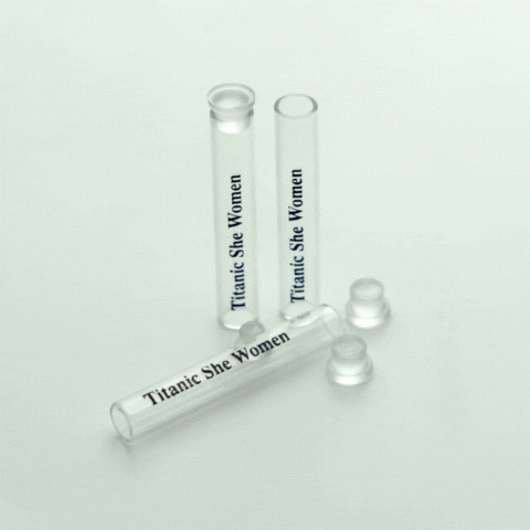 FTTi-01 * 1 ml Tıpalı Cam Tester Şişesi (Baskılı)