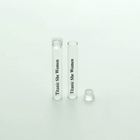 FTTi-01 * 1 ml Tıpalı Cam Tester Şişesi (Baskılı)